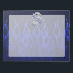 Blue Dragon in Chrome Carbon Racing Flammen Notizblock<br><div class="desc">Ein Dragon applique in Chrom wie Silber Stil auf einem blauen flammenden Kohlefaserhintergrund zu tragen oder zu allen festlichen Anlässen zu teilen.</div>