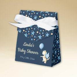 Blue Dragon mit Ballon thematischer Babydusche Geschenkschachtel