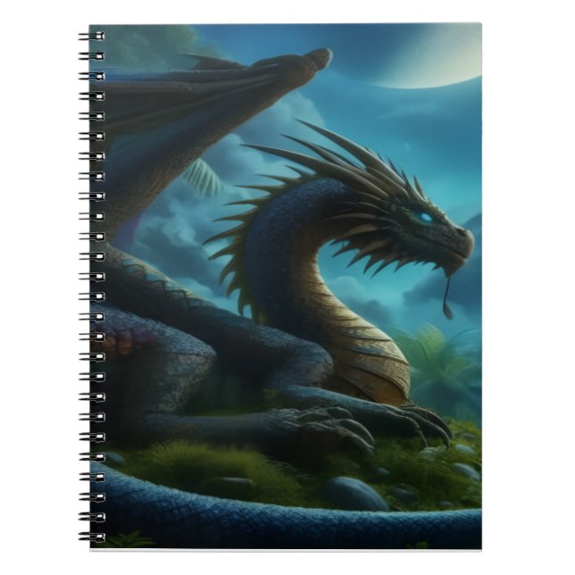 Blue Dragon Notebook Notizblock (Vorderseite)