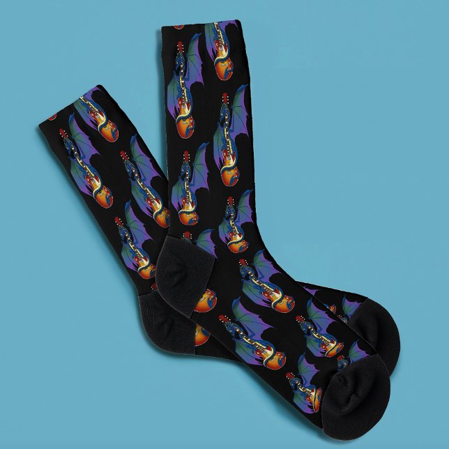 Blue Dragon Sunburst Gitarre Socken (Von Creator hochgeladen)