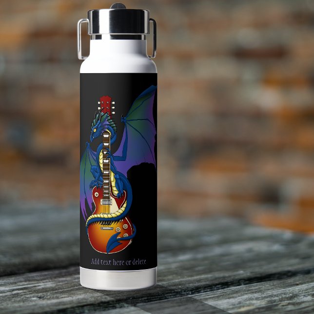 Blue Dragon Sunburst Gitarre Trinkflasche (Von Creator hochgeladen)
