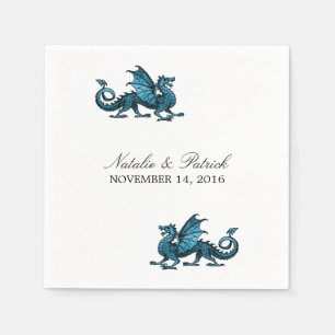Blue Dragon Wedpaper Napkins Serviette