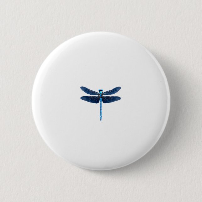 Blue Dragonfly - Insecco Wildlife Tierpark Califor Button (Vorderseite)