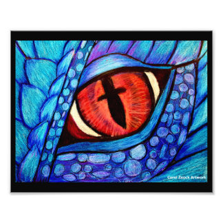 Blue Dragon's Eye by Carol Zeock Fotodruck