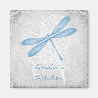 Blue Draquelly Personalized Magnet