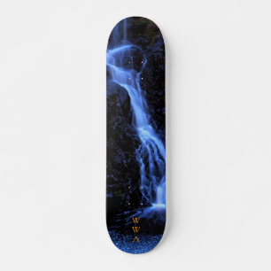 Blue Dream Wasserfall Skateboard Wandkunst