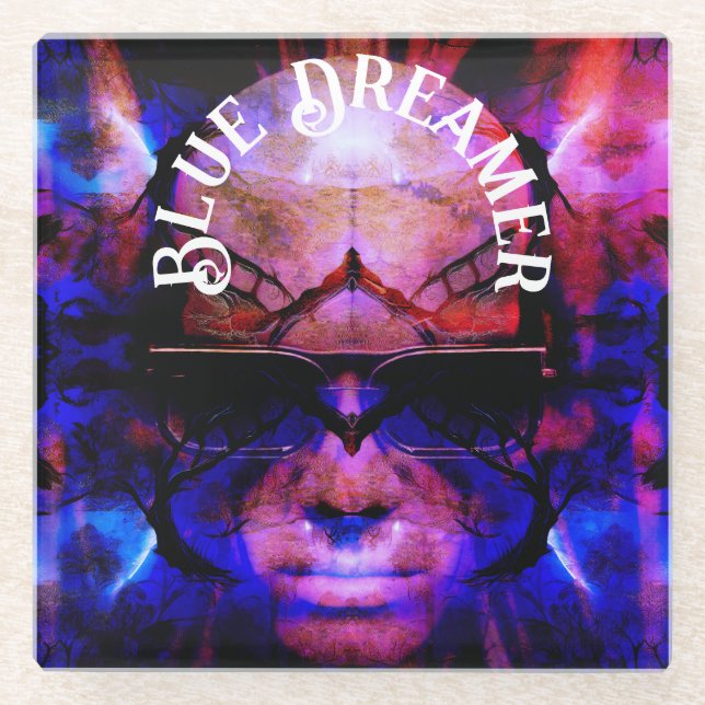 Blue Dreamer Glasuntersetzer (Vorderseite)