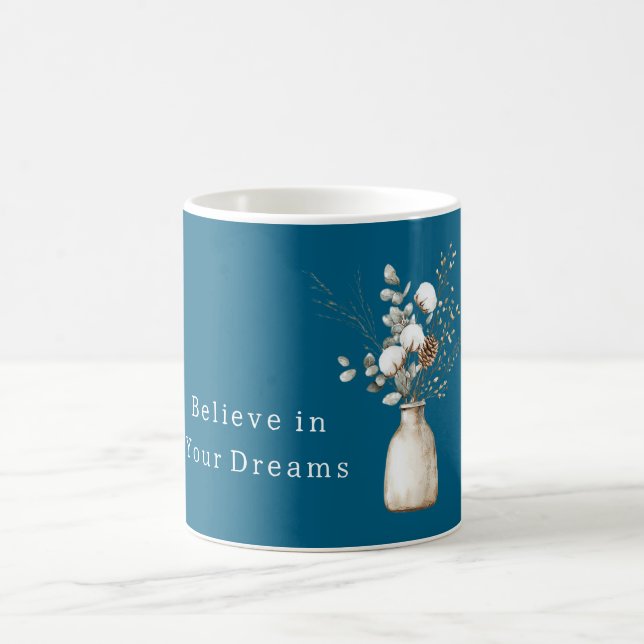 Blue Dreams Pine Cone Winter  Kaffeetasse (Mittel)