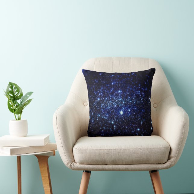 Blue Dreams Stars Pillow Kissen (Stuhl )