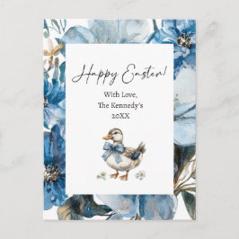 Blue Duck Oaster Feiertagspostkarte