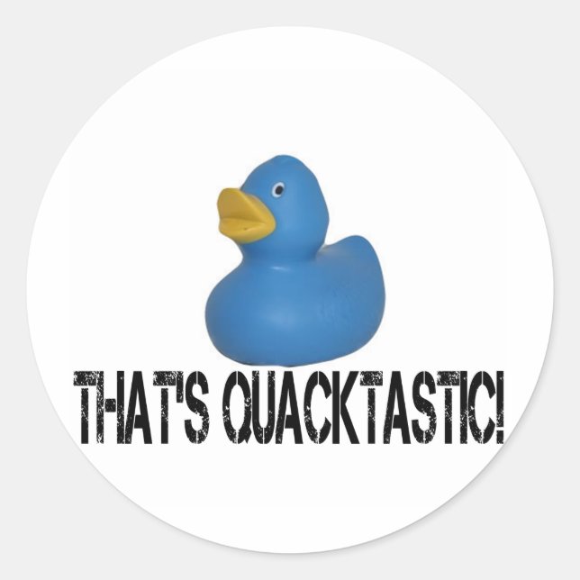 Blue Duck Runder Aufkleber (Vorderseite)