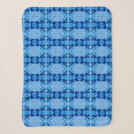 Blue Dye Heart Sherpa Blanket Sherpadecke
