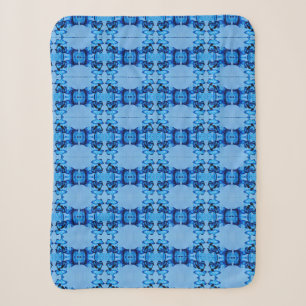 Blue Dye Heart Sherpa Blanket Sherpadecke