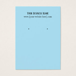 Blue Earring Business Cards