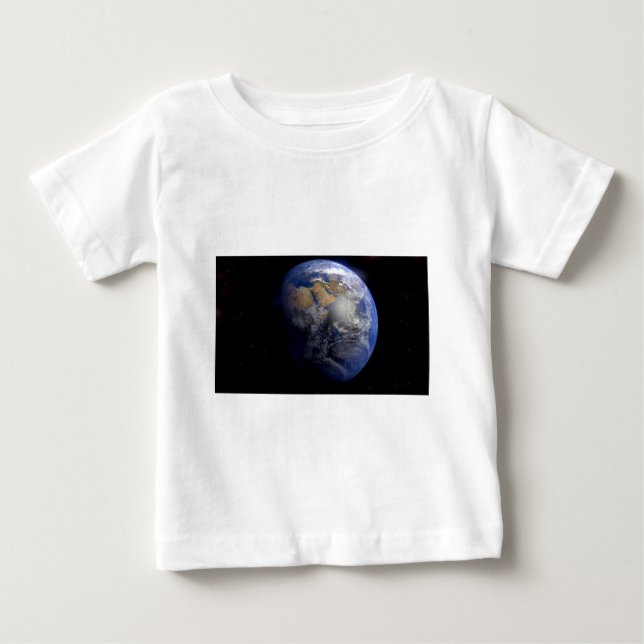 Blue Earth From Space Inspiration Baby T-shirt (Vorderseite)