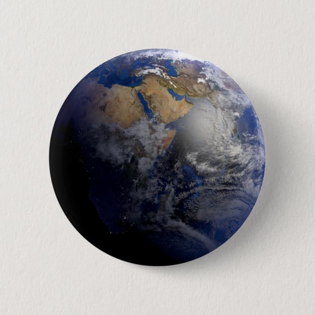 Blue Earth From Space Inspiration Button (Vorderseite)