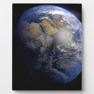 Blue Earth From Space Inspiration Fotoplatte