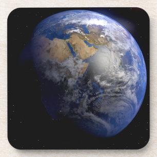 Blue Earth From Space Inspiration Getränkeuntersetzer