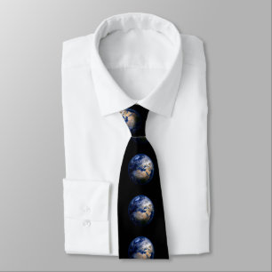 Blue Earth From Space Inspiration Globe World Krawatte