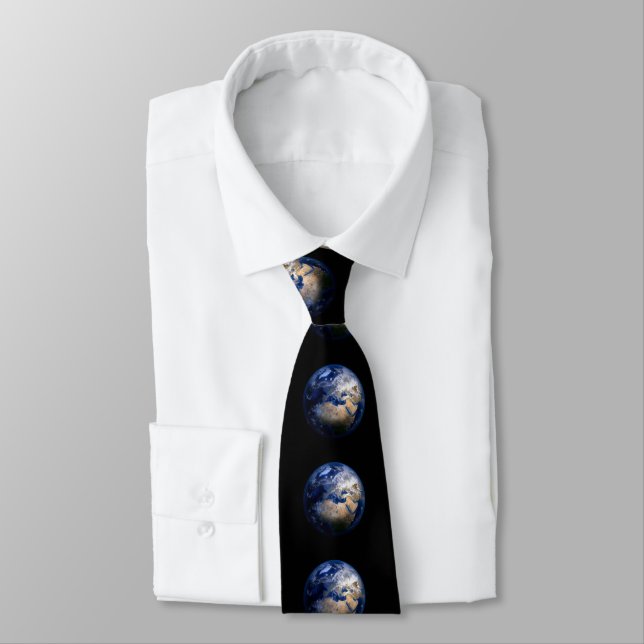 Blue Earth From Space Inspiration Globe World Krawatte (Gebunden)