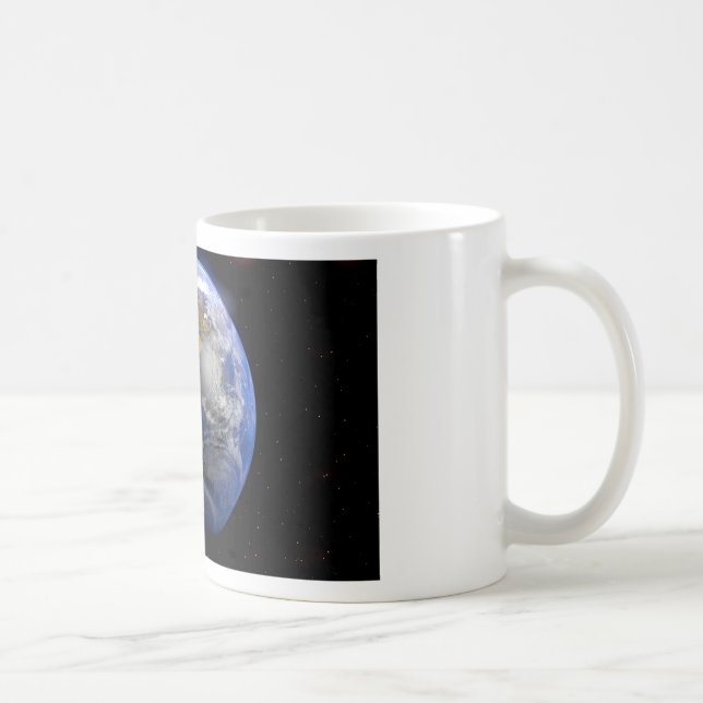 Blue Earth From Space Inspiration Kaffeetasse (Rechts)