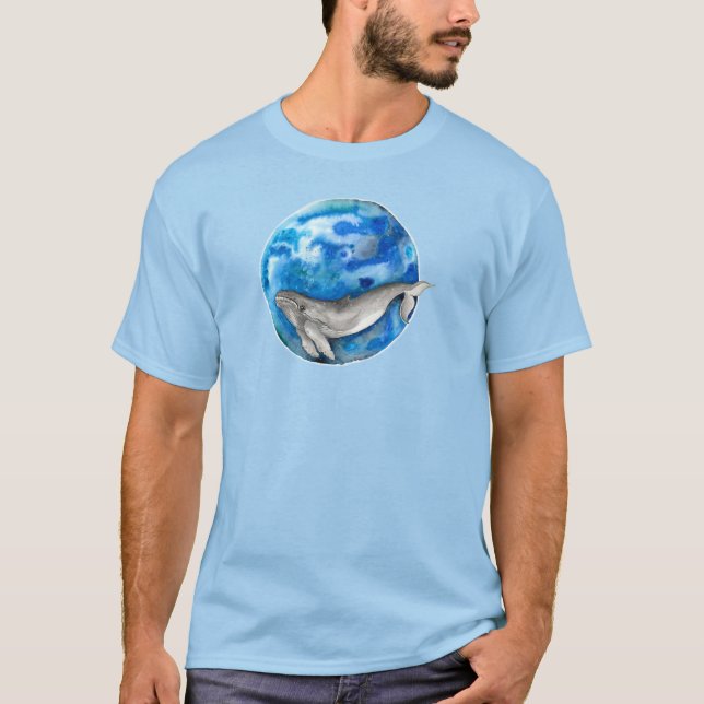 Blue-Earth-Whale-T - Shirt (Vorderseite)