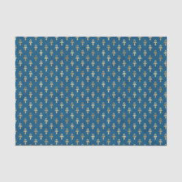 Blue Egyptian Ankh Tissue Paper | Einzigartiges Wr Seidenpapier
