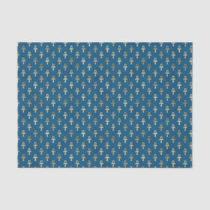 Blue Egyptian Ankh Tissue Paper Einzigartiges Wr Seidenpapier