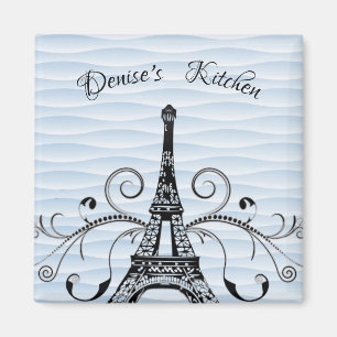 Blue Eiffel Tower Magnet