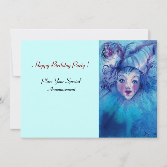 BLUE EINLADUNG (Vorderseite)