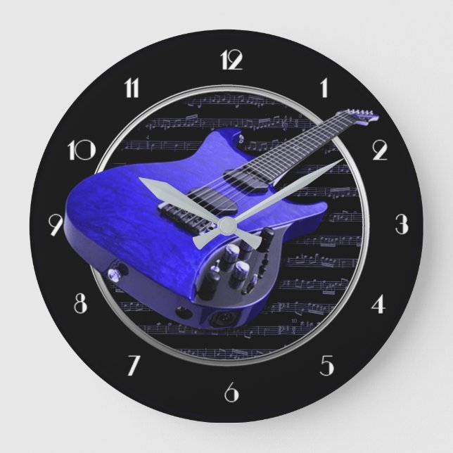 Blue Electric Gitarre rund um die Uhr (Vorderseite)