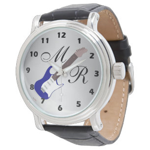Blue Electric Guitar Watch Armbanduhr