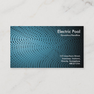Blue Electric Pool 010 Visitenkarte