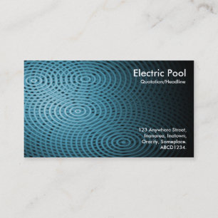 Blue Electric Pool 06 Visitenkarte