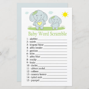 Blue Elefant Baby Wortspiel