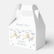 Blue Elegant Twinkle Twinkle Baby Dusche