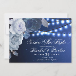 Blue Elegant Wedding Save The Date