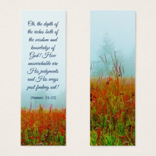 Blue Elegante Landschaft Spirituelle Bibel Verse