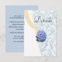 Blue Elegante Wedding Gown Details