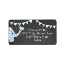 Blue Elephant Baby Dusche