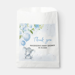 Blue Elephant Baby Dusche Geschenktütchen