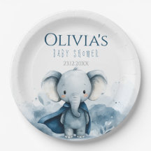 Blue Elephant Baby Duschpapier Teller