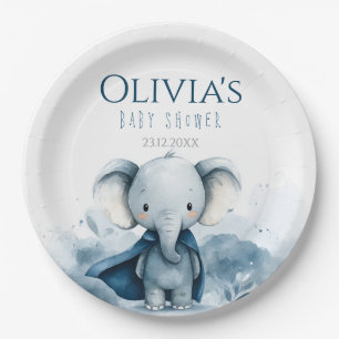 Blue Elephant Baby Duschpapier Teller