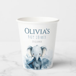 Blue Elephant Baby Duschpapierkästen Pappbecher