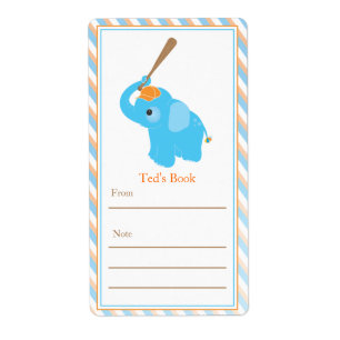 Blue Elephant Buchzeichen