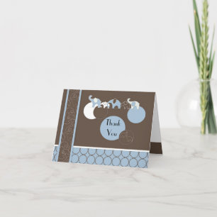 Blue Elephant Carte de remerciements