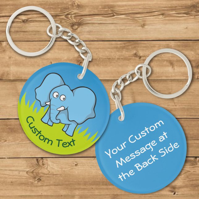 Blue Elephant Cartoon Schlüsselanhänger (Von Creator hochgeladen)