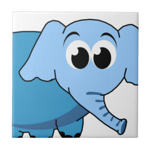 Blue Elephant Keramik Tile Fliese