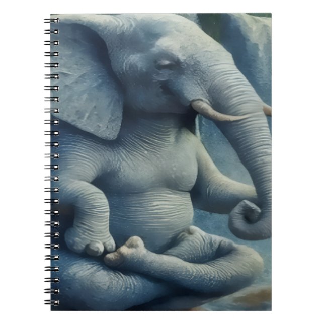 Blue Elephant Notebook Notizblock (Vorderseite)