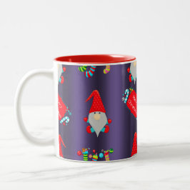 Blue Elves Santa's Helpers Weihnachten Zweifarbige Tasse
